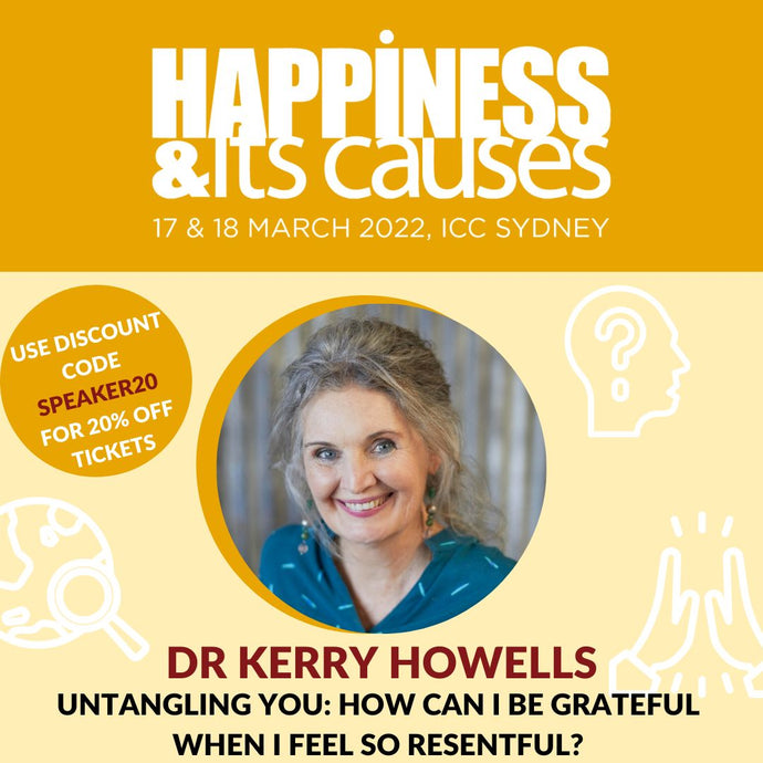 Dr Kerry Howells is speaking at Happiness & Its Causes