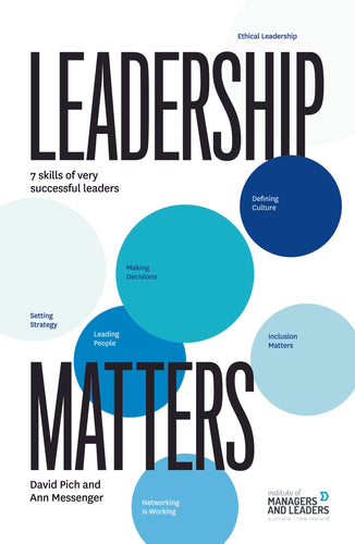 Leadership Matters <br><small><i>by David Pich and Ann Messenger</small></i>
